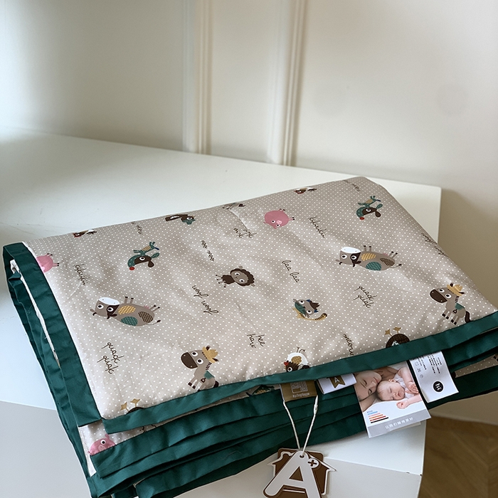 91家纺网 家纺一手货源 找家纺 汇庭 2025新款长绒棉夏被系列 波点农场