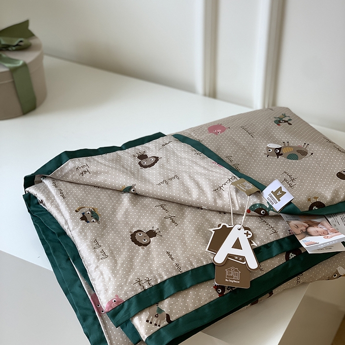 91家纺网 家纺一手货源 找家纺 汇庭 2025新款长绒棉夏被系列 波点农场