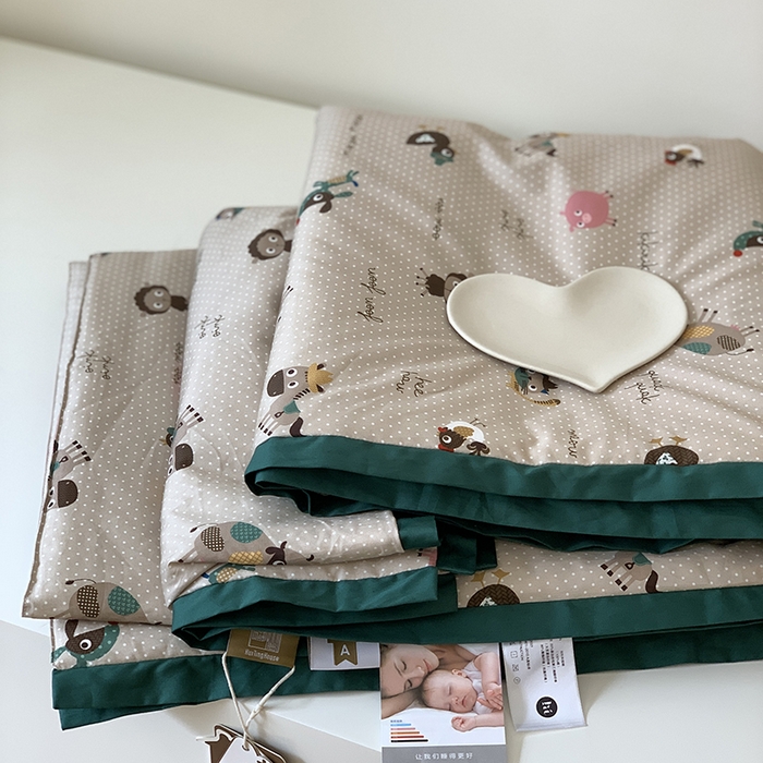 91家纺网 家纺一手货源 找家纺 汇庭 2025新款长绒棉夏被系列 波点农场