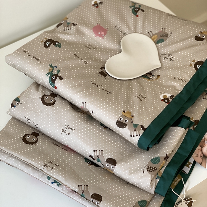 91家纺网 家纺一手货源 找家纺 汇庭 2025新款长绒棉夏被系列 波点农场