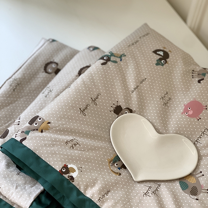 91家纺网 家纺一手货源 找家纺 汇庭 2025新款长绒棉夏被系列 波点农场