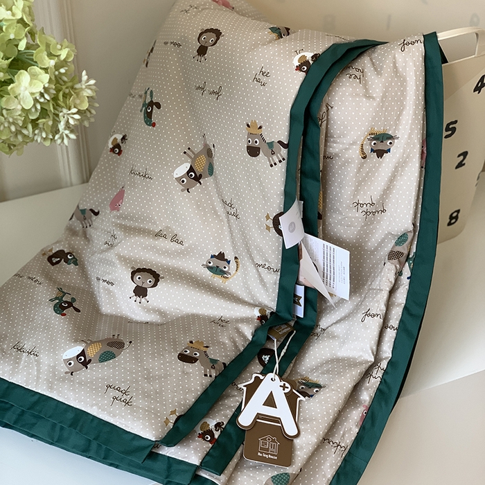 91家纺网 家纺一手货源 找家纺 汇庭 2025新款长绒棉夏被系列 波点农场