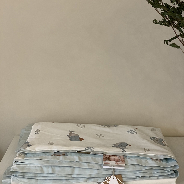 91家纺网 家纺一手货源 找家纺 汇庭 2025新款长绒棉夏被系列 鲸鱼长官