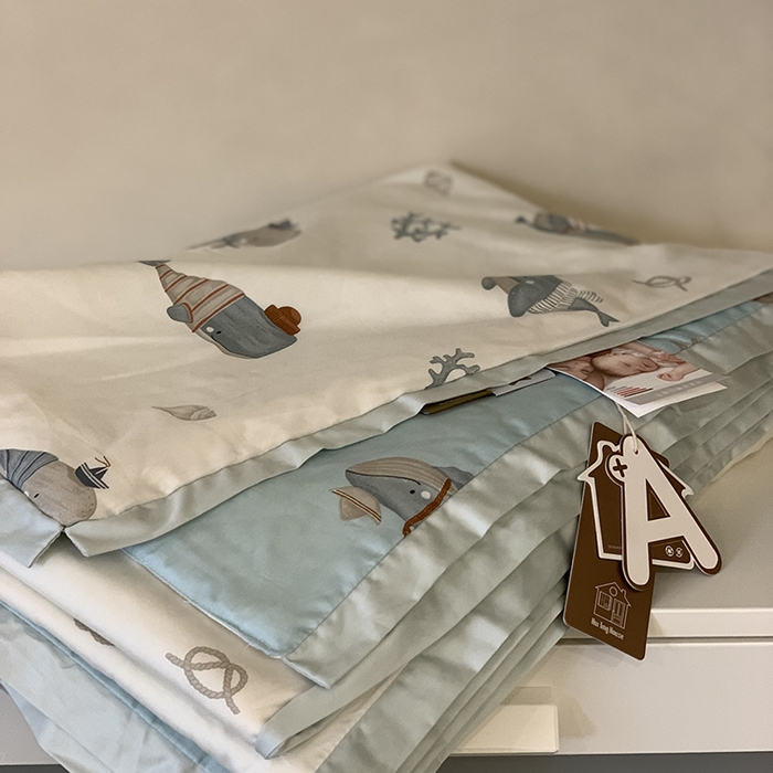 91家纺网 家纺一手货源 找家纺 汇庭 2025新款长绒棉夏被系列 鲸鱼长官