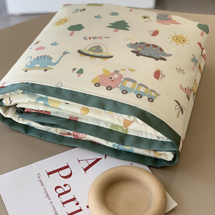 91家纺网 家纺一手货源 找家纺 汇庭 2025新款长绒棉夏被系列 恐龙冒险记