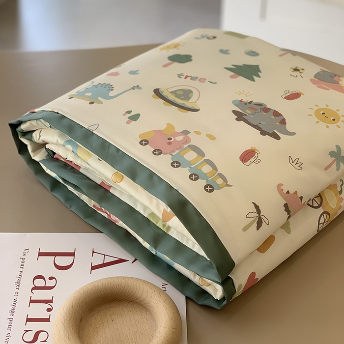 91家纺网 家纺一手货源 找家纺 汇庭 2025新款长绒棉夏被系列 恐龙冒险记