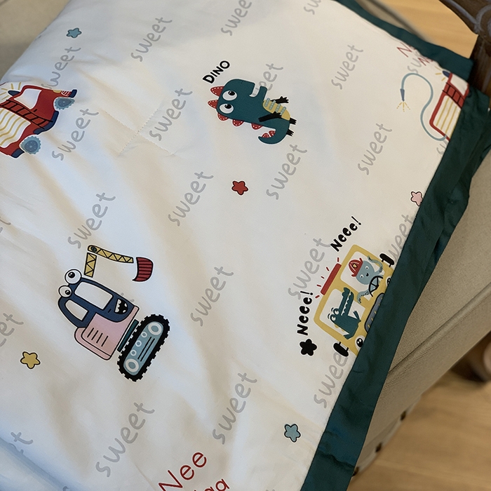 91家纺网 家纺一手货源 找家纺 汇庭 2025新款长绒棉夏被系列 汽车总动员