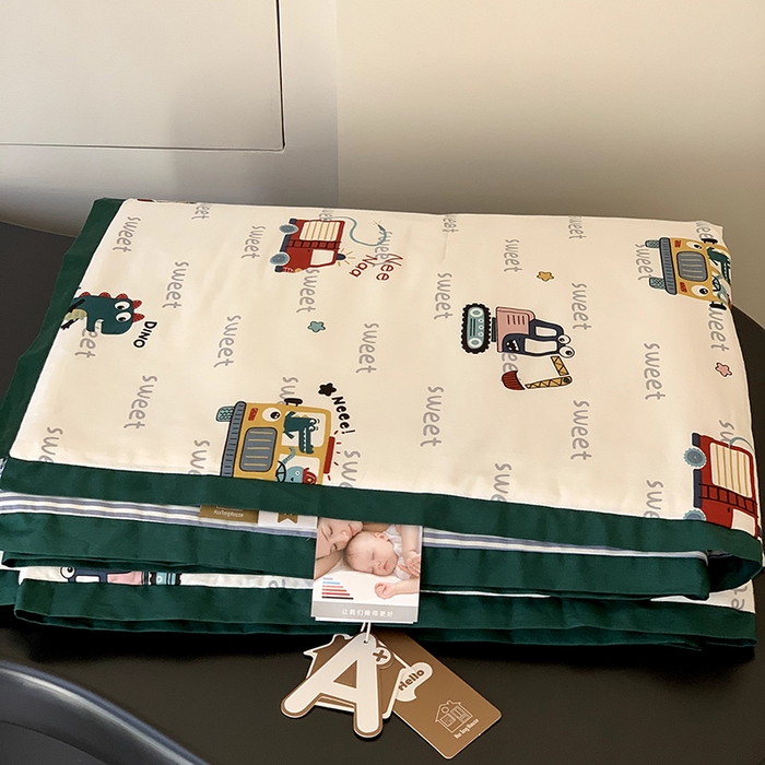 91家纺网 家纺一手货源 找家纺 汇庭 2025新款长绒棉夏被系列 汽车总动员