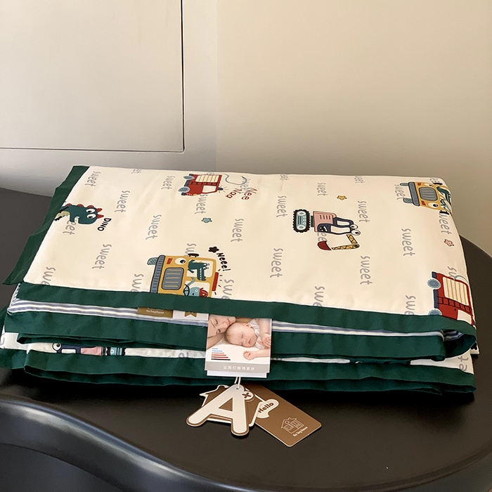 91家纺网 家纺一手货源 找家纺 汇庭 2025新款长绒棉夏被系列 汽车总动员