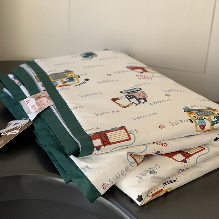 91家纺网 家纺一手货源 找家纺 汇庭 2025新款长绒棉夏被系列 汽车总动员