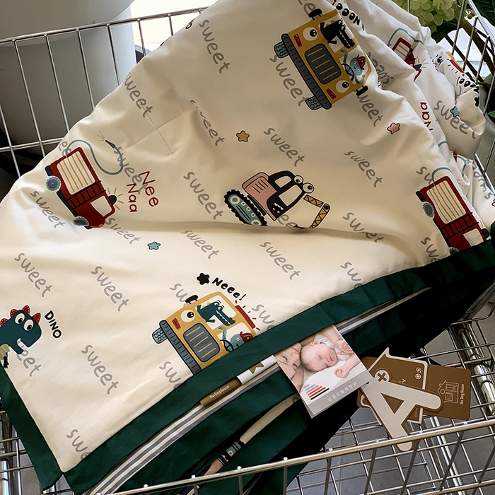 91家纺网 家纺一手货源 找家纺 汇庭 2025新款长绒棉夏被系列 汽车总动员