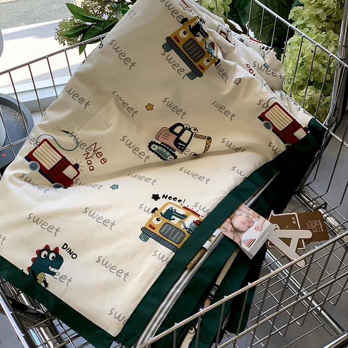 91家纺网 家纺一手货源 找家纺 汇庭 2025新款长绒棉夏被系列 汽车总动员