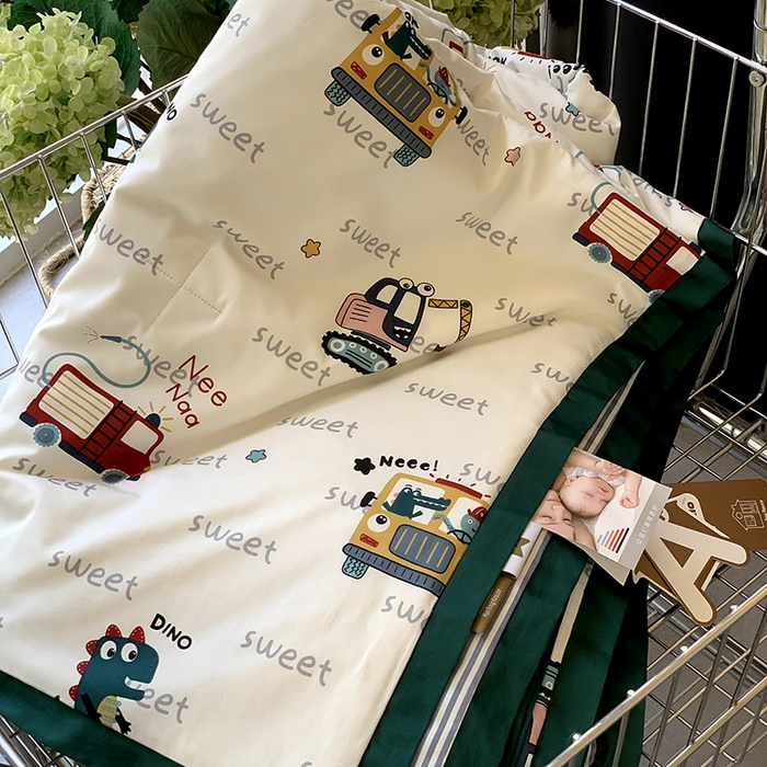 91家纺网 家纺一手货源 找家纺 汇庭 2025新款长绒棉夏被系列 汽车总动员