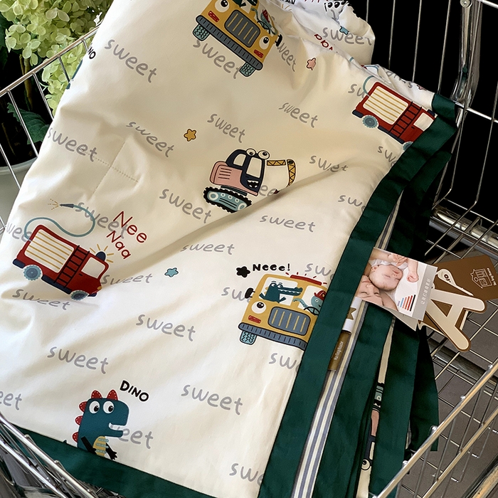 91家纺网 家纺一手货源 找家纺 汇庭 2025新款长绒棉夏被系列 汽车总动员