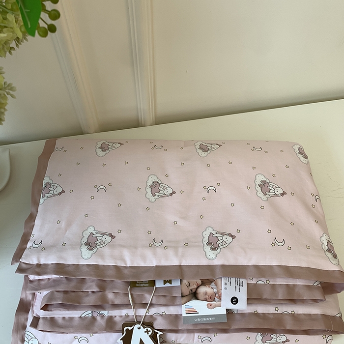 91家纺网 家纺一手货源 找家纺 汇庭 2025新款长绒棉夏被系列 甜心兔