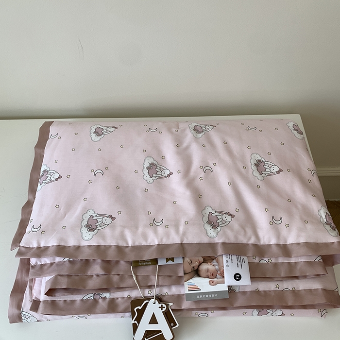 91家纺网 家纺一手货源 找家纺 汇庭 2025新款长绒棉夏被系列 甜心兔