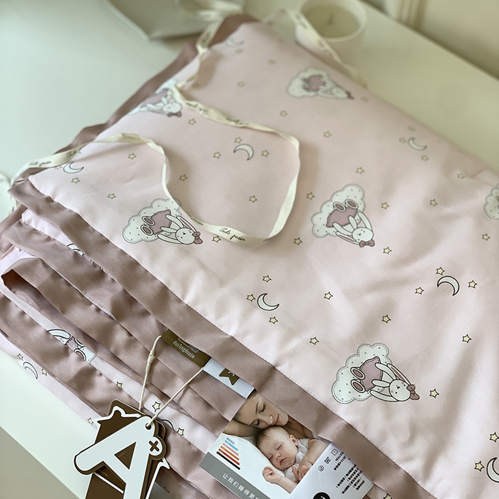 91家纺网 家纺一手货源 找家纺 汇庭 2025新款长绒棉夏被系列 甜心兔