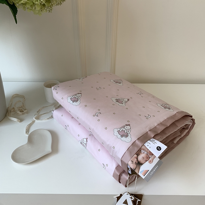 91家纺网 家纺一手货源 找家纺 汇庭 2025新款长绒棉夏被系列 甜心兔