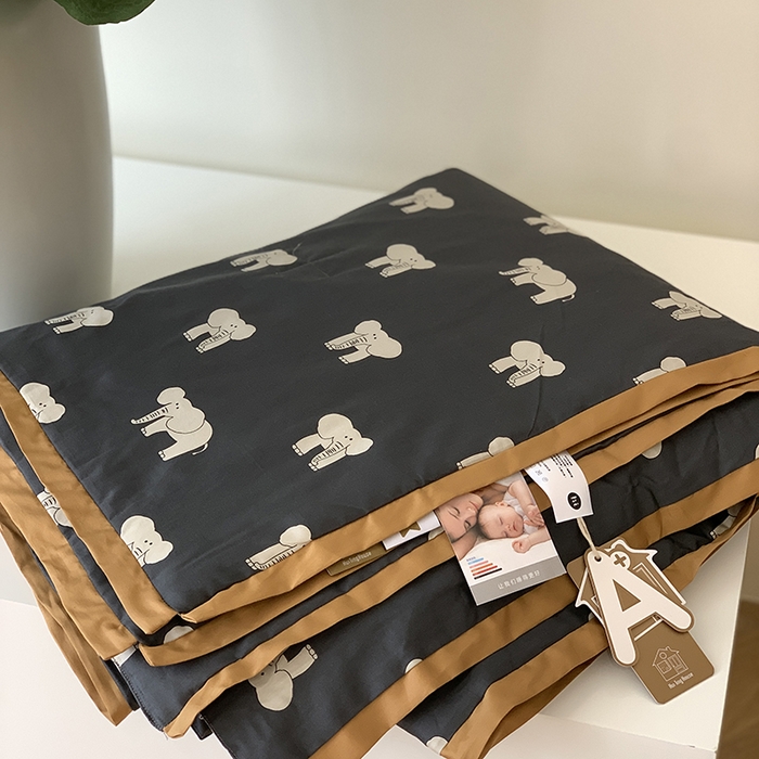 91家纺网 家纺一手货源 找家纺 汇庭 2025新款长绒棉夏被系列 象多多