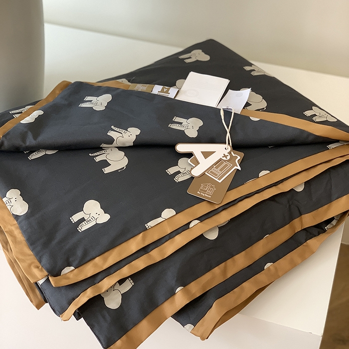 91家纺网 家纺一手货源 找家纺 汇庭 2025新款长绒棉夏被系列 象多多