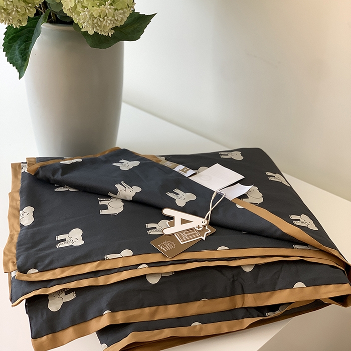 91家纺网 家纺一手货源 找家纺 汇庭 2025新款长绒棉夏被系列 象多多