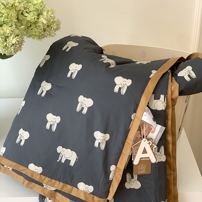 91家纺网 家纺一手货源 找家纺 汇庭 2025新款长绒棉夏被系列 象多多