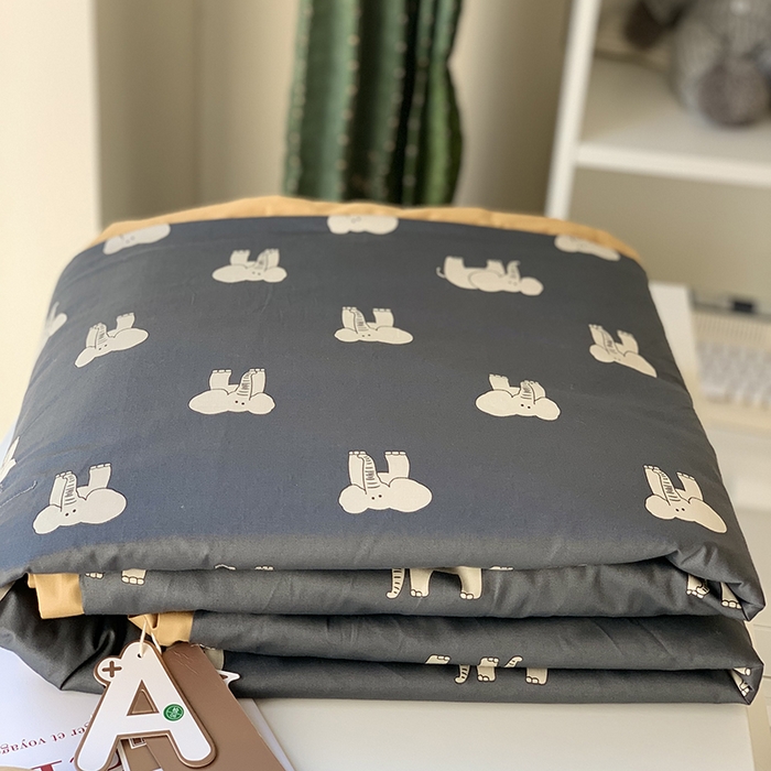 91家纺网 家纺一手货源 找家纺 汇庭 2025新款长绒棉夏被系列 象多多