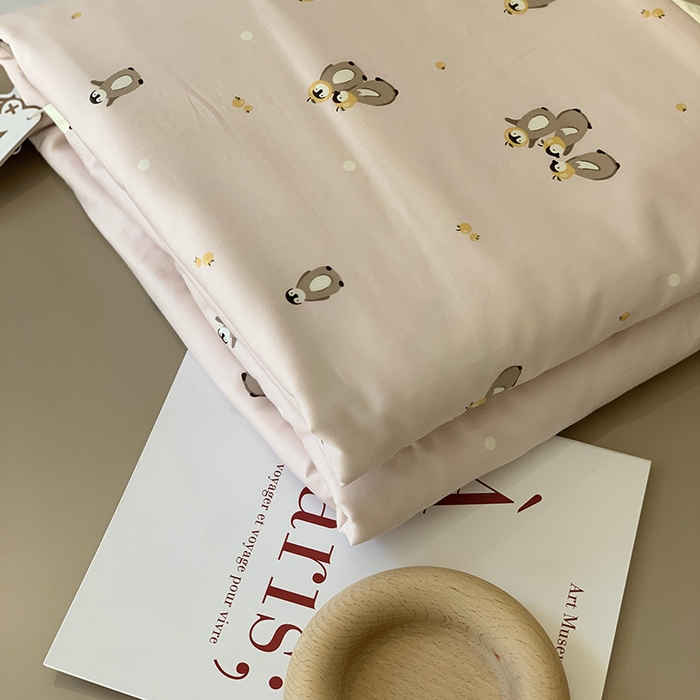 91家纺网 家纺一手货源 找家纺 汇庭 2025新款长绒棉夏被系列 小企鹅