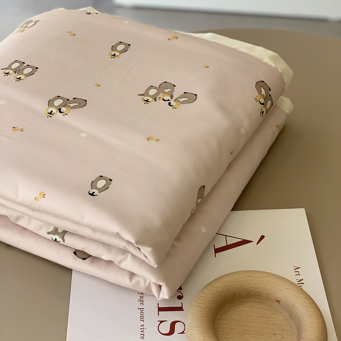 91家纺网 家纺一手货源 找家纺 汇庭 2025新款长绒棉夏被系列 小企鹅