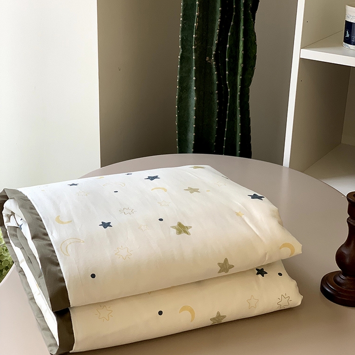 91家纺网 家纺一手货源 找家纺 汇庭 2025新款长绒棉夏被系列 小行星