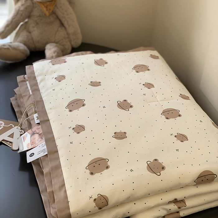 91家纺网 家纺一手货源 找家纺 汇庭 2025新款长绒棉夏被系列 星空小熊