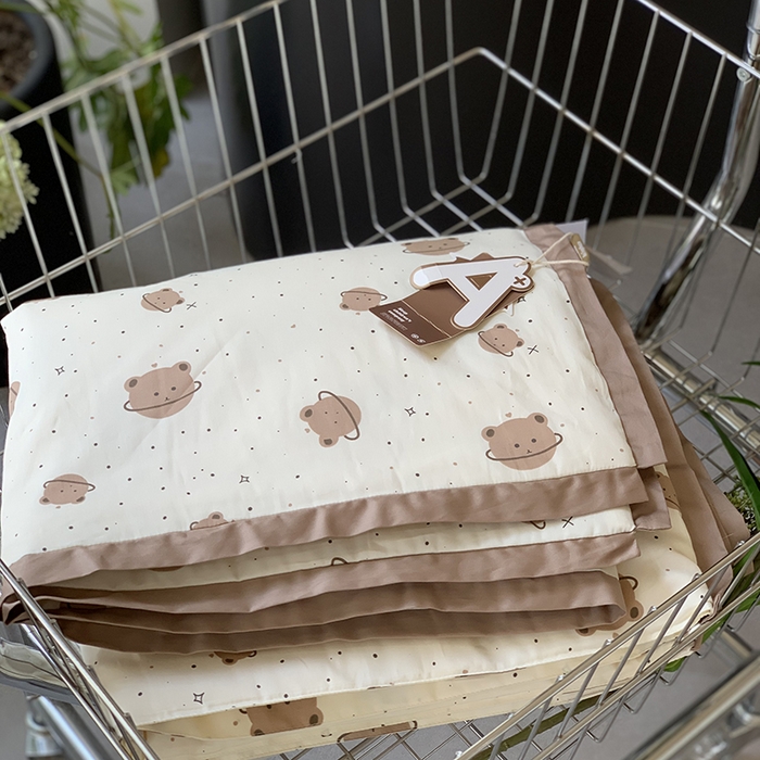 91家纺网 家纺一手货源 找家纺 汇庭 2025新款长绒棉夏被系列 星空小熊