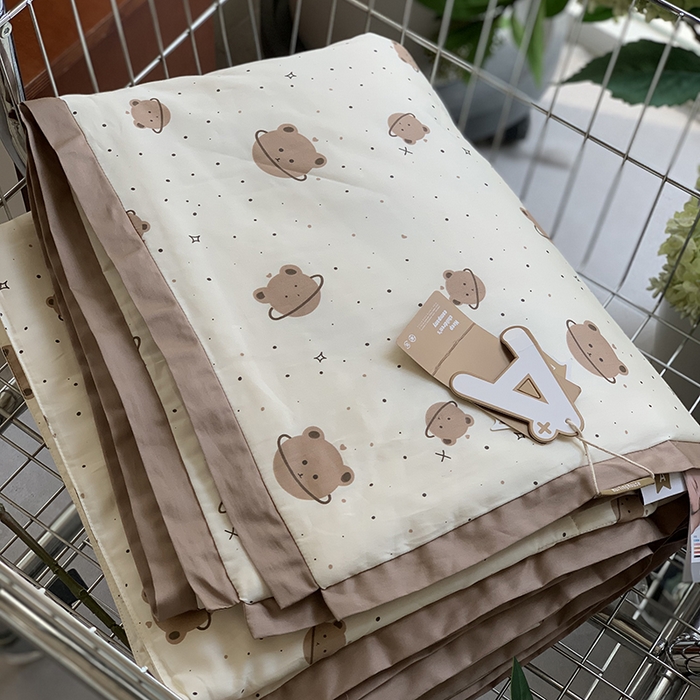 91家纺网 家纺一手货源 找家纺 汇庭 2025新款长绒棉夏被系列 星空小熊