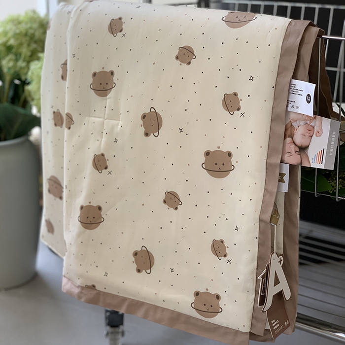 91家纺网 家纺一手货源 找家纺 汇庭 2025新款长绒棉夏被系列 星空小熊