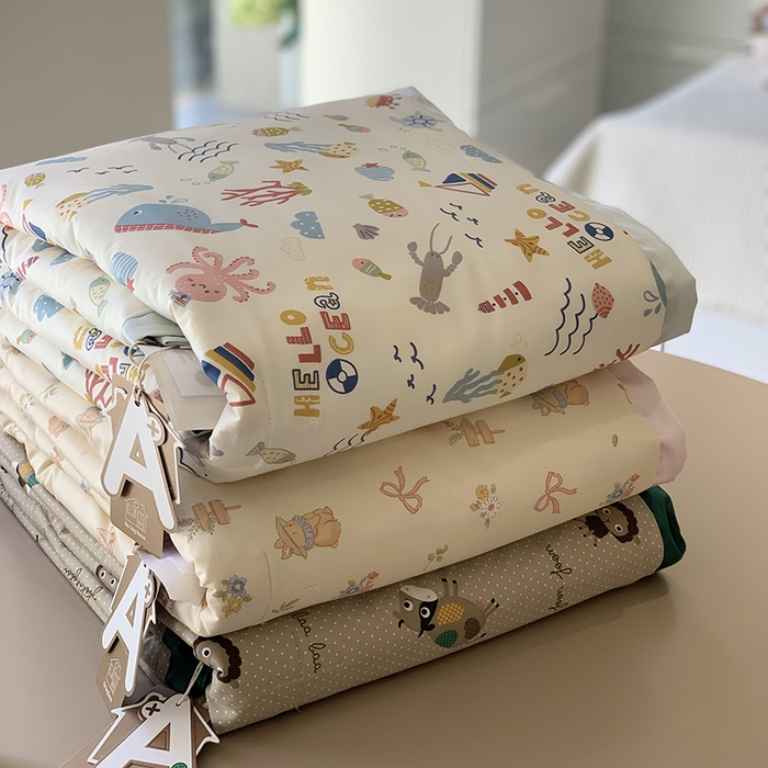 91家纺网 家纺一手货源 找家纺 汇庭 2025新款长绒棉夏被系列 组合图仅供参考