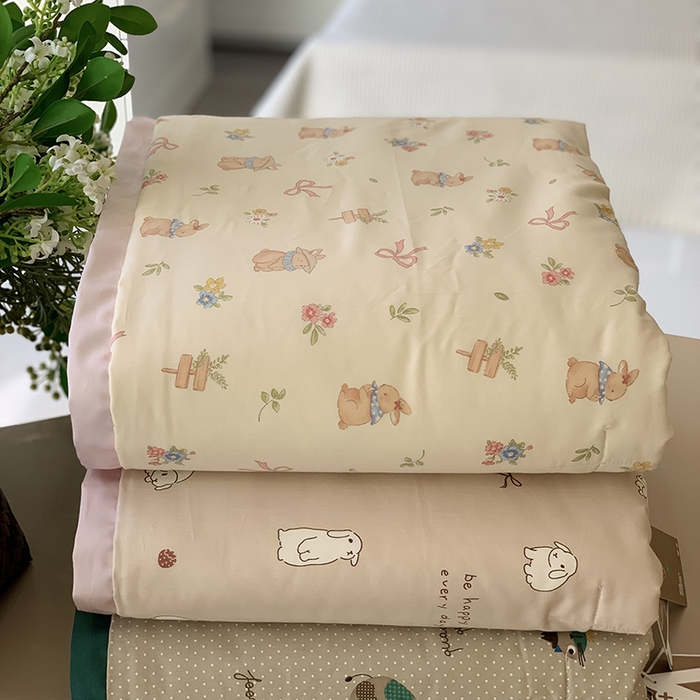 91家纺网 家纺一手货源 找家纺 汇庭 2025新款长绒棉夏被系列 组合图仅供参考