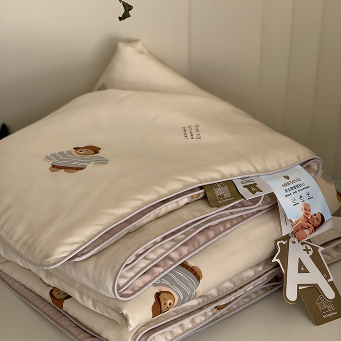 91家纺网 家纺一手货源 找家纺 汇庭 2025新款A类莱赛尔夏被系列 卡特熊