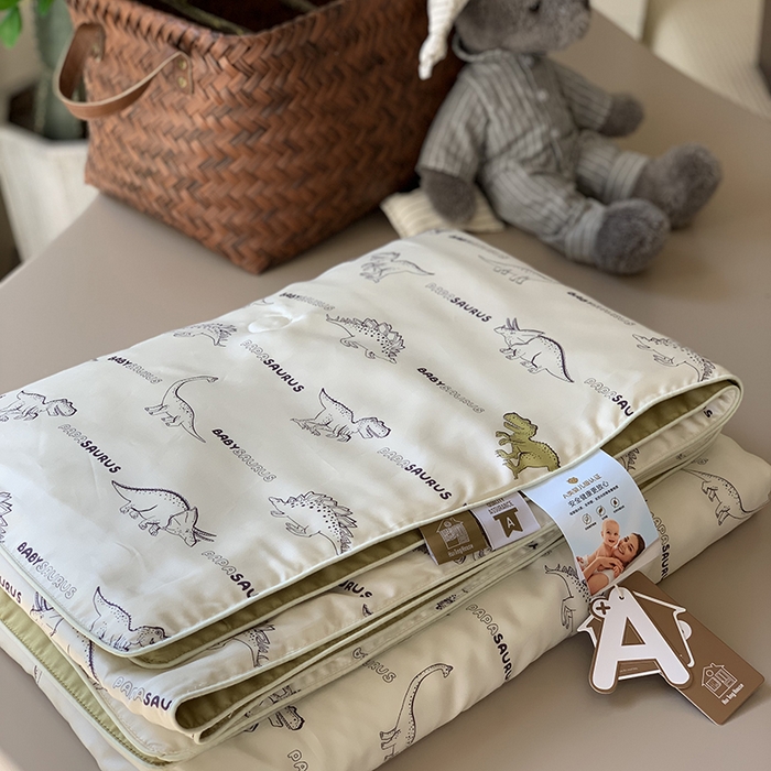 91家纺网 家纺一手货源 找家纺 汇庭 2025新款A类莱赛尔夏被系列 恐龙纪