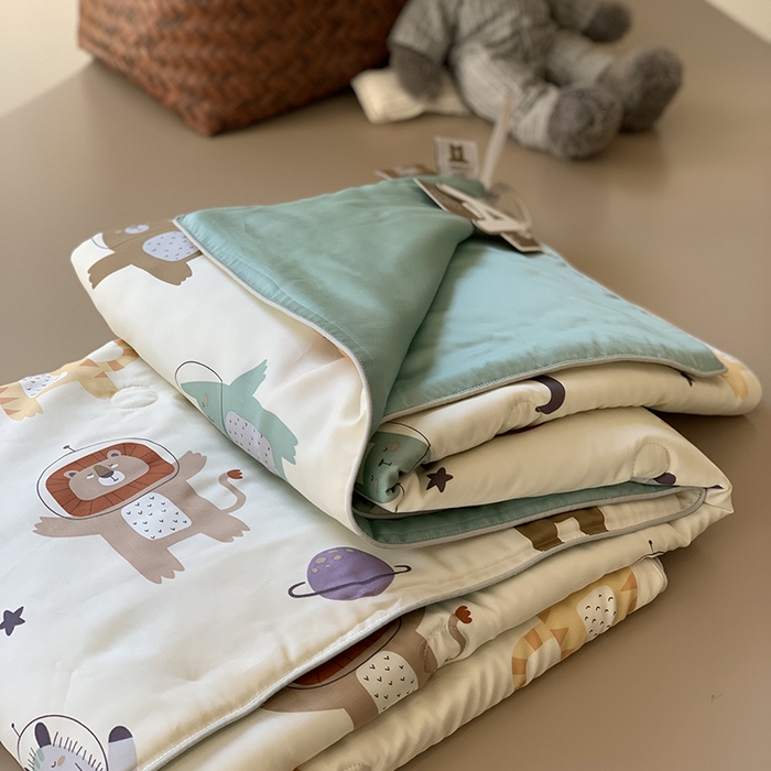 91家纺网 家纺一手货源 找家纺 汇庭 2025新款A类莱赛尔夏被系列 太空遨游