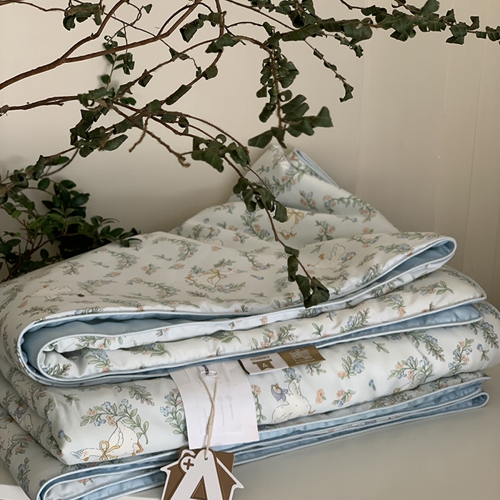 91家纺网 家纺一手货源 找家纺 汇庭 2025新款A类莱赛尔夏被系列 田园派
