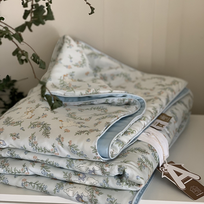 91家纺网 家纺一手货源 找家纺 汇庭 2025新款A类莱赛尔夏被系列 田园派