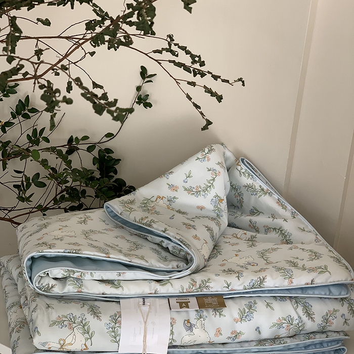 91家纺网 家纺一手货源 找家纺 汇庭 2025新款A类莱赛尔夏被系列 田园派