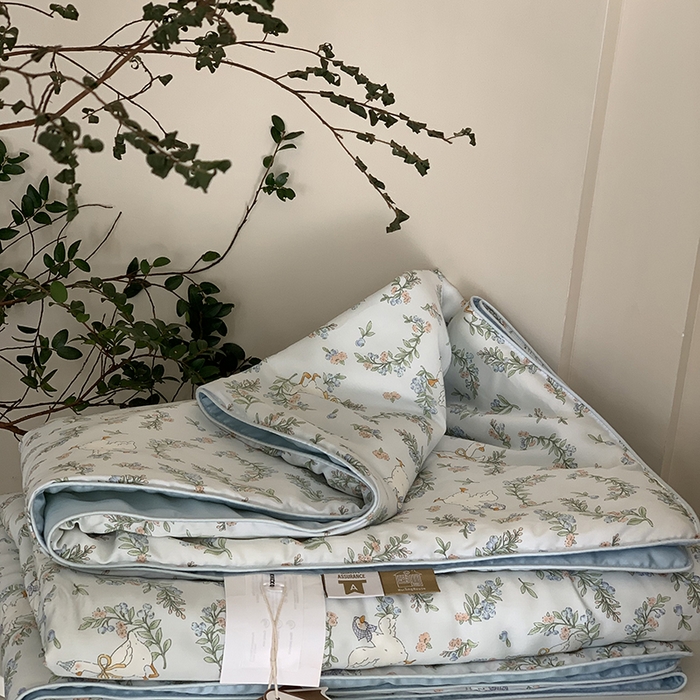 91家纺网 家纺一手货源 找家纺 汇庭 2025新款A类莱赛尔夏被系列 田园派