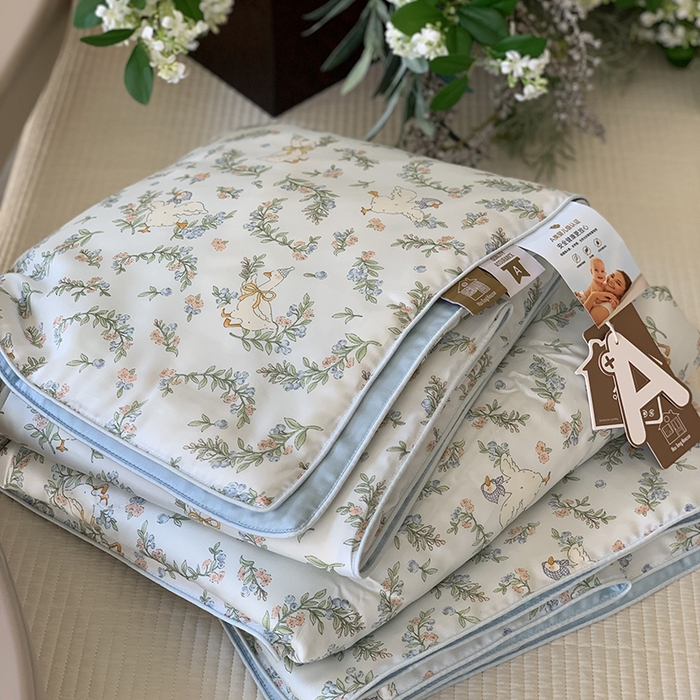 91家纺网 家纺一手货源 找家纺 汇庭 2025新款A类莱赛尔夏被系列 田园派