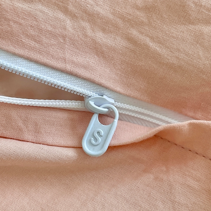 91家纺网 家纺一手货源 找家纺 瑞莱 2025新款全棉轻奢水洗棉贝壳绣四件套 粉玉