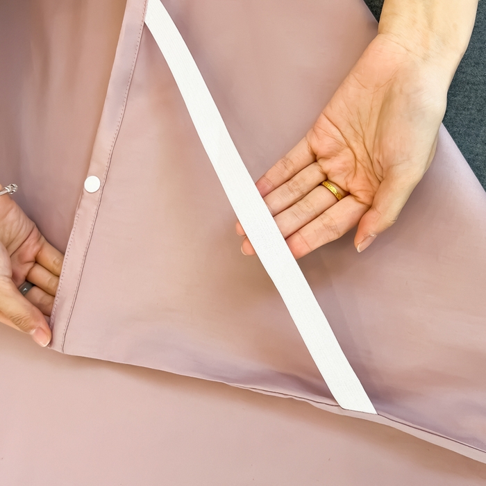 91家纺网 家纺一手货源 找家纺 柒星睡袋 2025新款60贡缎全棉纯色隔脏睡袋 优雅紫