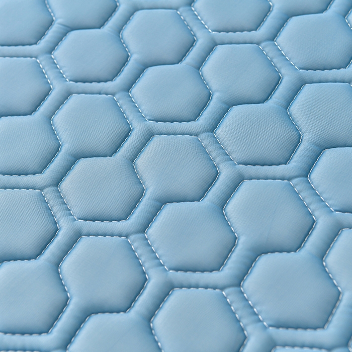 91家纺网 家纺一手货源 找家纺 畅畅家纺 2025新款夏季凉感丝唯美纯色凉席夏被夏凉被空调被四件套 唯美-海天蓝