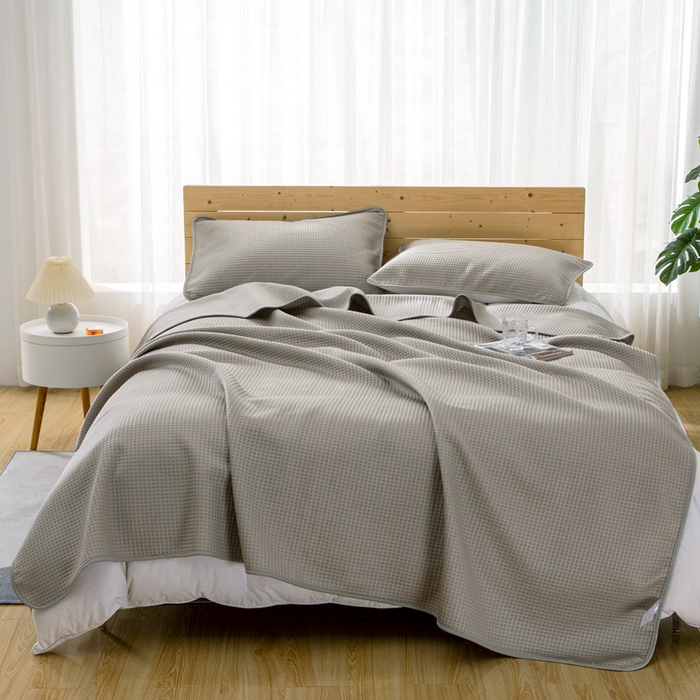 91家纺网 家纺一手货源 找家纺 （总）来菲毛毯 2025新款双面夏凉被子PE速冷凉感夏被夏凉被空调被可机洗水洗