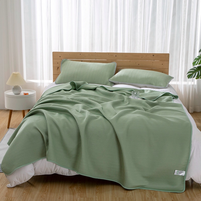 91家纺网 家纺一手货源 找家纺 （总）来菲毛毯 2025新款双面夏凉被子PE速冷凉感夏被夏凉被空调被可机洗水洗