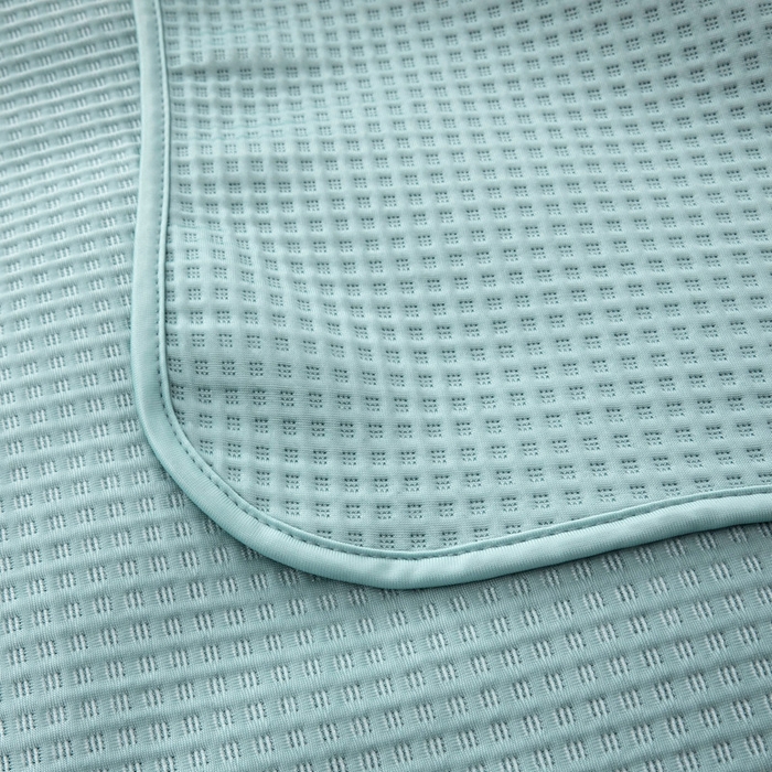 91家纺网 家纺一手货源 找家纺 来菲毛毯 2025新款双面夏凉被子PE速冷凉感夏被夏凉被空调被可机洗水洗 蓝色